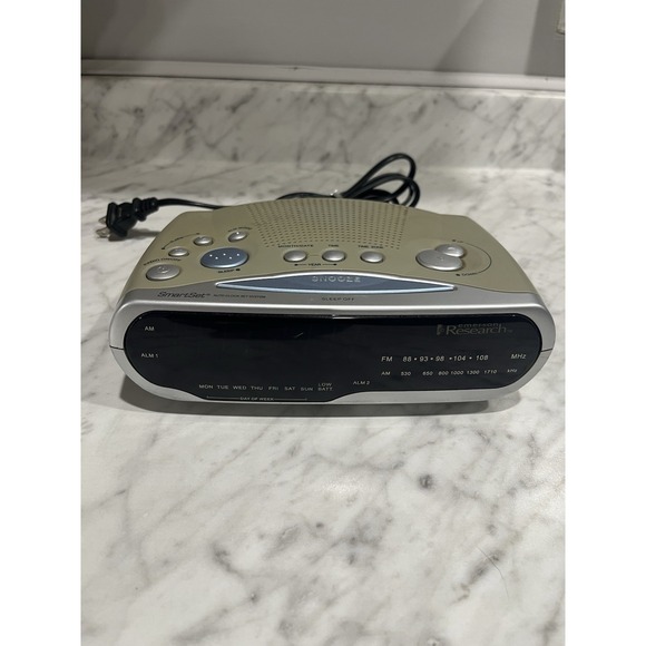 Emerson Other - Emerson CKS1850 Research SmartSet AM-FM 2-Alarm Clock Radio Blue LED TESTED
